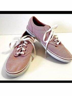 Vans Womens Sneakers Off The Wall Sz 8 TB4R Cherry Red Striped Casual Patriotic